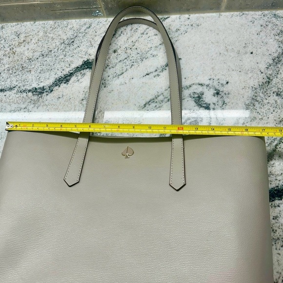 Kate Spade Molly Large Zip-Top Work Tote | Taupe - Picture 14 of 16